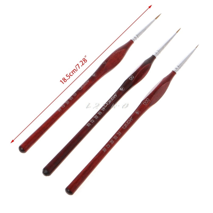 Buy Paintbrush: 3Pcs Miniature Paint Brushes