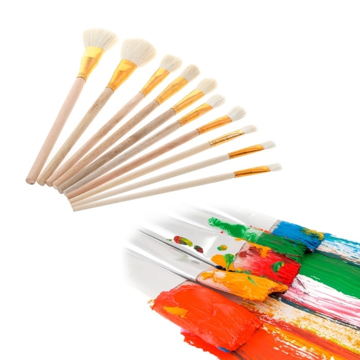 Buy Paintbrush: 10Pcs Brush Set for Art Painting