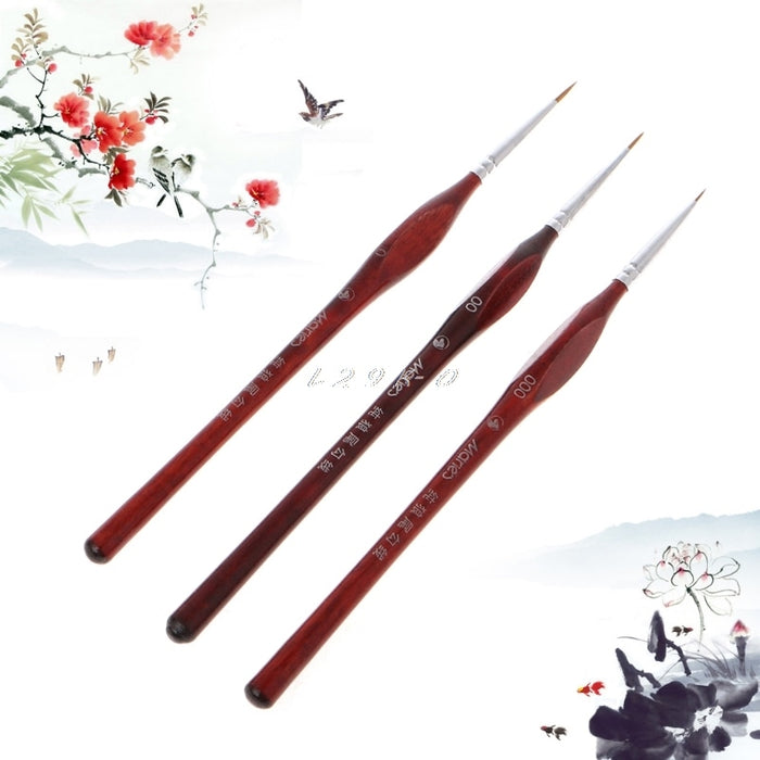 Buy Paintbrush: 3Pcs Miniature Paint Brushes